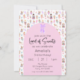 Landet Socker Nötknäpparen Födelsedagsfoto Inbjudningar