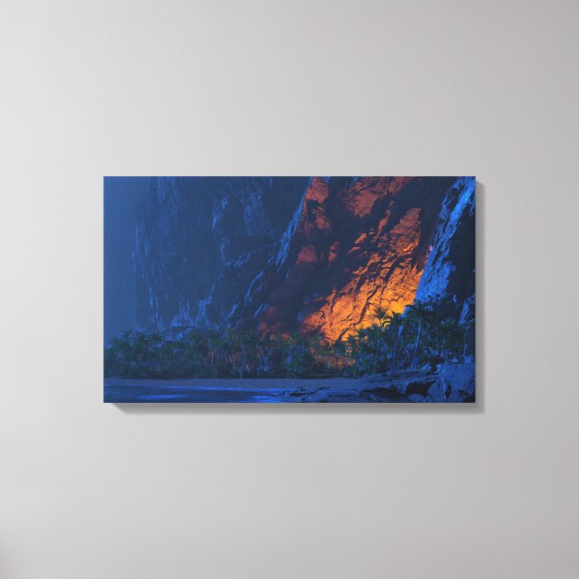 Landets slut (natt) canvastryck (Framsida)