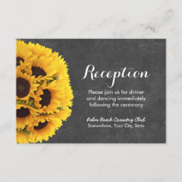 Landets solrosor kritskriftsbröllopsfest tilläggskort