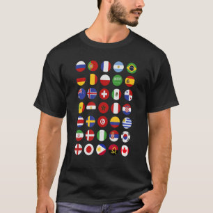 Landflaggade internationella flaggskepp Resenärer T Shirt