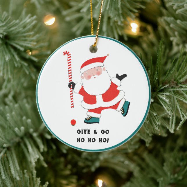 Landhockey 2023 Samlar Keramisk Ornament (Träd)