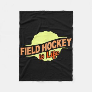 Landhockey är livet Cool Sports Lover Athlete Com Fleecefilt