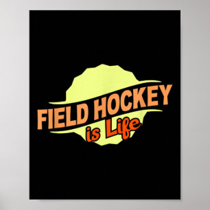 Landhockey är livet Cool Sports Lover Athlete Com Poster
