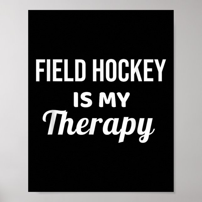 Landhockey är min terapi  poster (Framsidan)