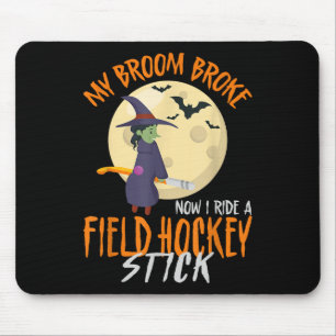 Landhockey Halloween Häxa Min sopkvast gick sönder Musmatta