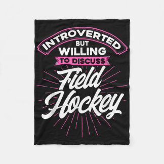 Landhockey Introvert men villig att diskutera Fi Fleecefilt
