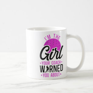 Landhockey Jag är tjejen din tränare varnade dig f Kaffemugg