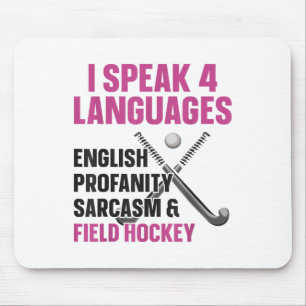 Landhockey Jag talar 4 språk Engelska Svordomar Musmatta