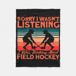 Landhockey Jag tänkte på landhockey Fleecefilt