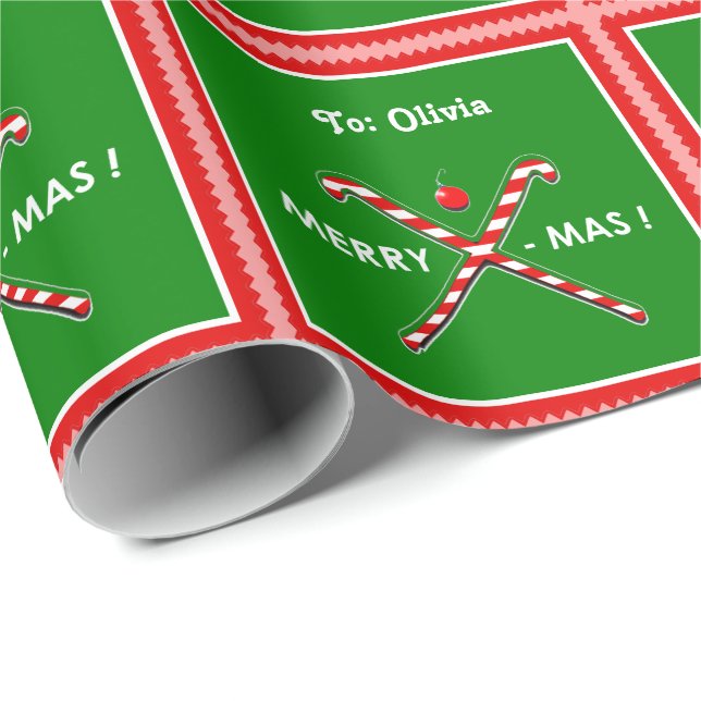 Landhockey julklappar presentpapper (Rullad Hörn)