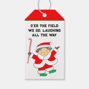 Landhockey julklapps etiketter