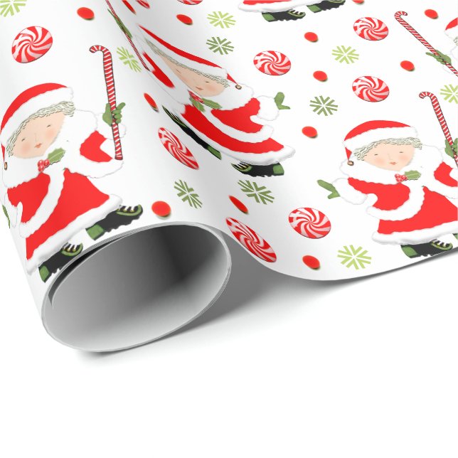 Landhockey julklappsinslagningspapper presentpapper (Rullad Hörn)