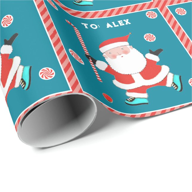 Landhockey julklappspapper presentpapper (Rullad Hörn)