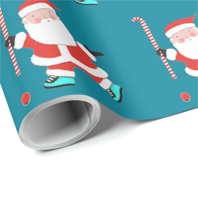 Landhockey julklappspapper presentpapper (Rullad Hörn)