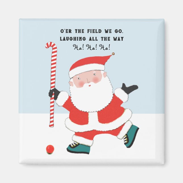 Landhockey julstrumpa fyllnad magnet (Framsidan)