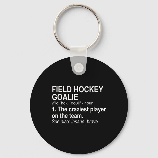 Landhockey Målvakts Definition Nyckelring (Framsida)