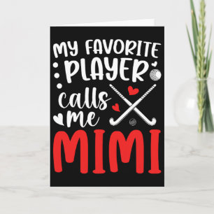 Landhockey Mimi Mormor Stolt Landhockey Spelare Kort