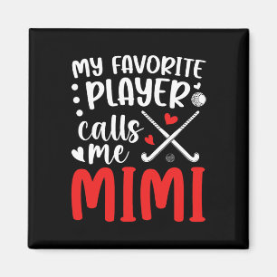 Landhockey Mimi Mormor Stolt Landhockey Spelare Magnet