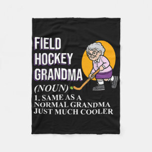 Landhockey Mormor Sport Spelare Älskare Expert Gr Fleecefilt
