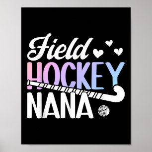 Landhockey Mormor till en landhockeyspelande mormo Poster