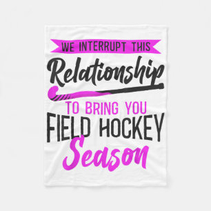 Landhockey Pojkvän Vi Avbryter Detta Förhållande Fleecefilt