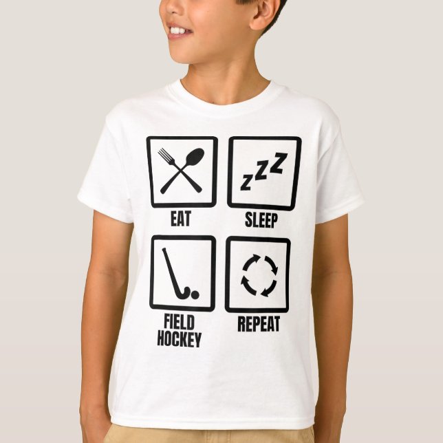 Landhockey Schema Träning  T Shirt (Framsida)