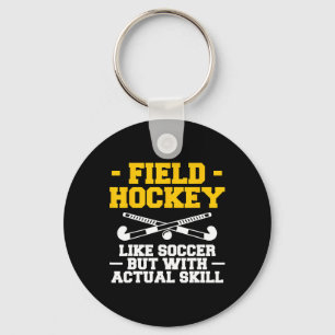 Landhockey som fotboll men med faktisk skicklighet nyckelring