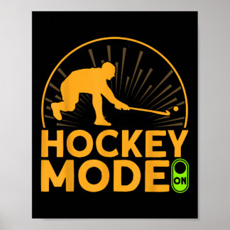 Landhockey Vintage Hockey-läge På Poster