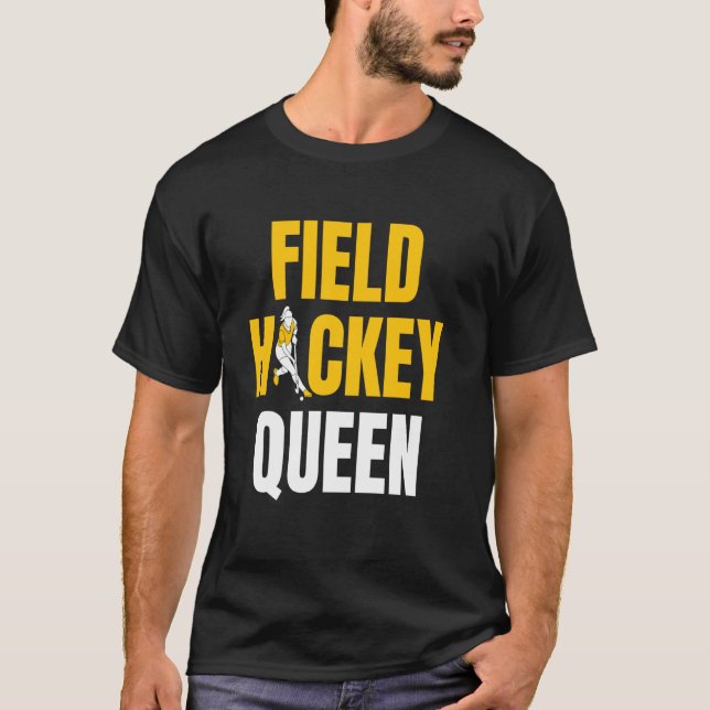 Landhockeydrottning T Shirt (Framsida)