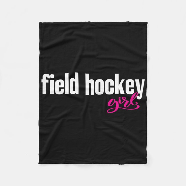 Landhockeyflicka _7  fleecefilt (Framsidan)