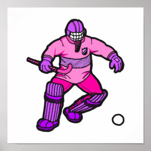 Landhockeygoalie Poster