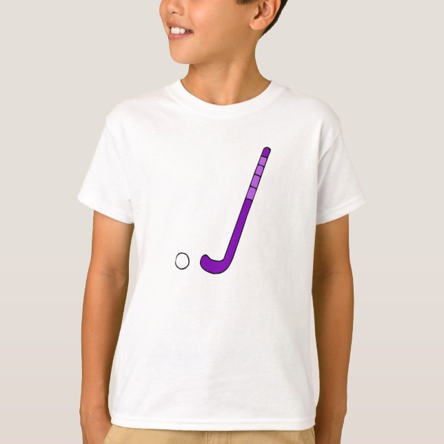 Landhockeylilapinne Tee Shirt (Framsida)