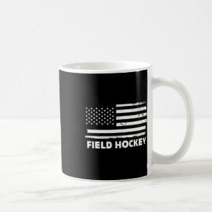 Landhockeyliv Usa Flagga Patriotisk Sportdesign Kaffemugg