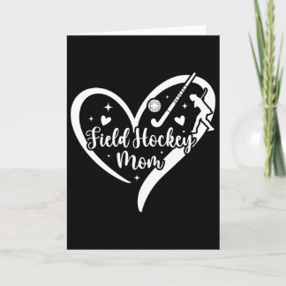 Landhockeymamma Hjärtat Mamma till en landhockeysp Kort