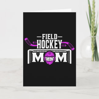 Landhockeymamma T-shirt för kvinnor mors dag Kort