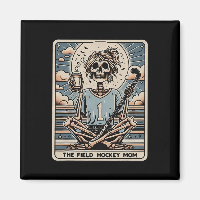 Landhockeymammans Tarrot-kort  Magnet (Framsidan)