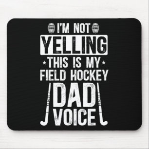 Landhockeypappa Röst Pappa till en landhockeyspela Musmatta