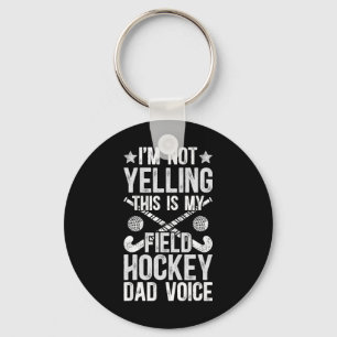 Landhockeypappa Röst Pappa till en landhockeyspela Nyckelring