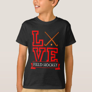 Landhockeysäsong Sticka Och Puck-rolig Landhockey T Shirt