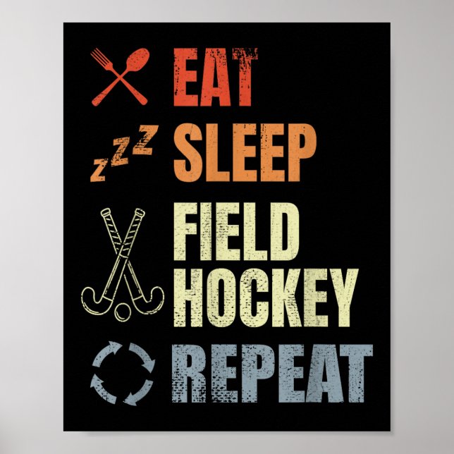 Landhockeyschema Utomhusidrott  Poster (Framsidan)