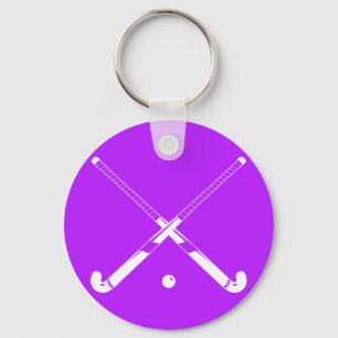 LandhockeySilhouetteKeychain lilor Nyckelring