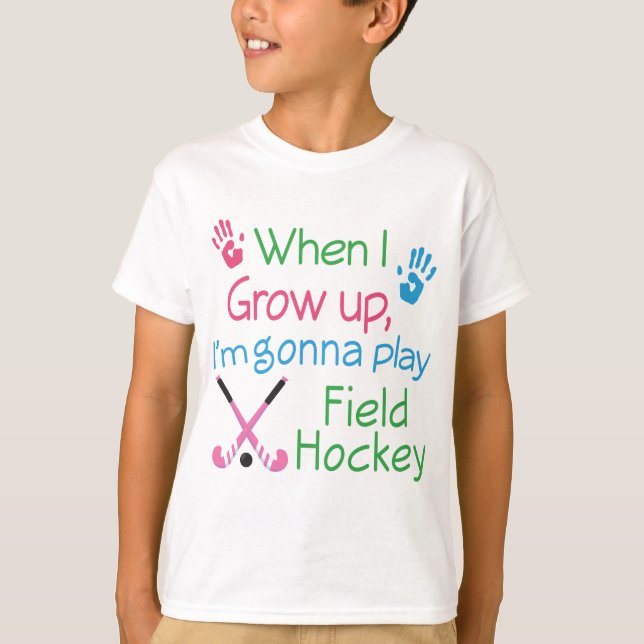Landhockeyspelare (framtid) t shirt (Framsida)