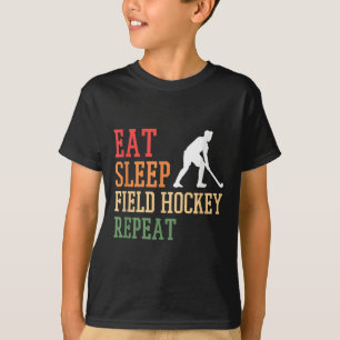 Landhockeyspelare Hockeylag Äta Sova Hockey R T Shirt