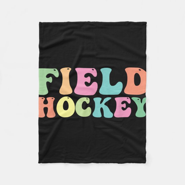 Landhockeyspelare Lags tränare Coach  Fleecefilt (Framsidan)