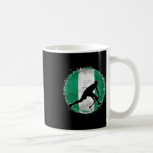 Landhockeyspelare Nigeria Nigerias flagga Nigeria Kaffemugg