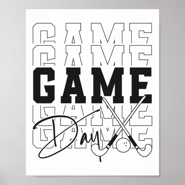 Landhockeyspeldag Poster (Framsidan)