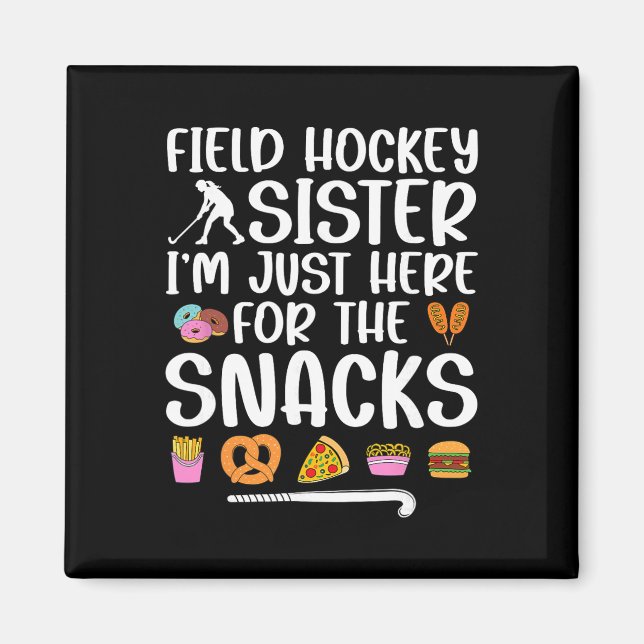 Landhockeysyster Rollig Landhockeyspelare Syskon Magnet (Framsidan)