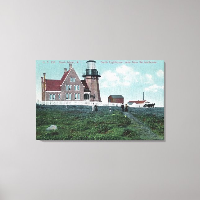 Landhouse View of the South Lighthouse Canvastryck (Framsida)