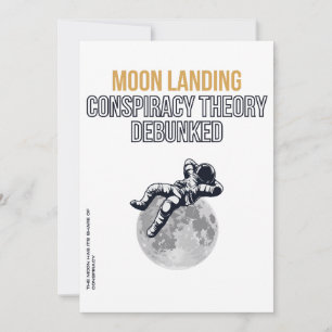 Landing Conspiracy Teory måne Inbjudningar