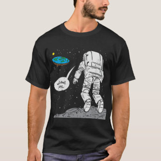 Landing från Måne, Plat Earth, Sucks, Space T Shirt